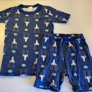 Hanna Andersson Galactic Space Short Pajama Set 130 (8)